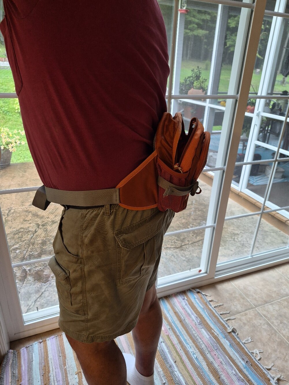 Orange Waist Pack for Men.Outdoor Products.. - Picture 6 of 13